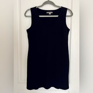Classic Sleeveless V-Neck Little Black Dress Sheath Timeless Versatile